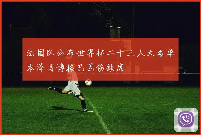 法国队公布世界杯二十三人大名单本泽马博格巴因伤缺席
